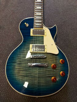 Sire L7 Series Larry Carlton electric LP-style Transparant Blauw
