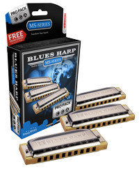 Hohner BluesHarp MS met case, div stemmingen