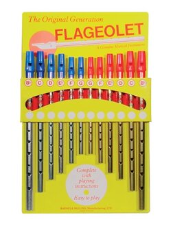 Flageolet brass, diverse stemmingen Tin Whistle