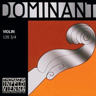 Vioolsnaren complete set voor 3/4 viool, steel, Thomastik Dominant 135