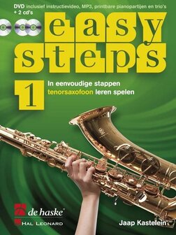 Easy Steps 1, leer tenorsax spelen, DVD-rom, MP3 + 2 cd&#039;s