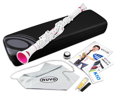 Nuvo Clarineo, wit-pink, Stemming C, Licht polymeer, Standaardset