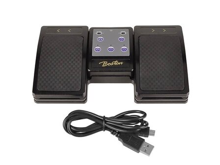 Boston bluetooth pageturning pedaal voor bladmuziek app op je tablet
