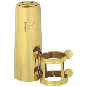 Vandoren Master brass rietbinder + kap voor baritonsax LC804