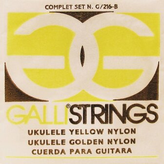 Snarenset voor sopraan ukulele, yellow nylon