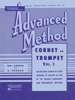 Rubank Advanced Method Trompet or Kornet Vol I or II