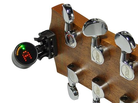 Walktune cliptuner for invisible headstock mounting