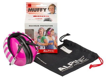 Muffy gehoorbescherming voor kinderen, alleen nog in roze