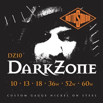 Rotosound Roto Darkzone stringset electric nikkel wound 10-60