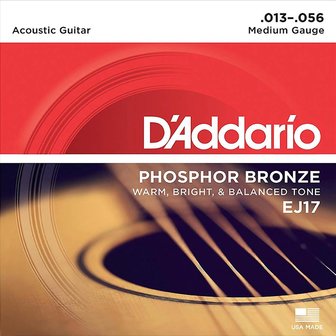 D&#039;Addario snaren EJ-17 Phosphor Bronze 013- 056