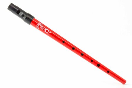 Clarke Sweetone tinwhistle, C-stemming, rood