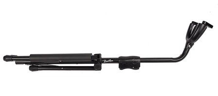 Hoge luxe gitaarstandaard, tripod model met auto-grip, hoog hangmodel, metaal, zwart