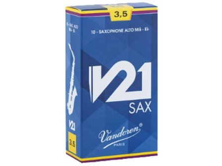 Vandoren V21 altsax rieten, dikte 2.5, 1 riet