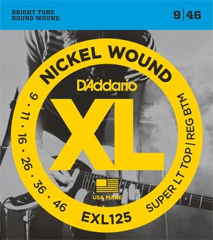 D&#039;Addario EXL125, Nickel Super Light / Regular 009-046