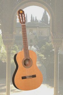 Alhambra 1C-K klassieke gitaar naturel, kindermaat 3/4