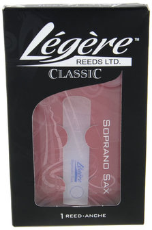 L&eacute;g&egrave;re reeds, Classic Series voor Sopraansaxofoon, 1 riet, maat 2,5, 2,75 of 3