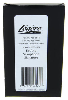 Legere Signature Series, riet voor Altsaxofoon, in 2 1/4