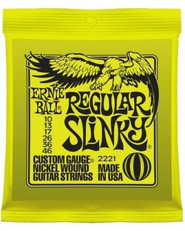 Ernie Ball 2221 snarenset 010 voor elektrische gitaar, regular slinky