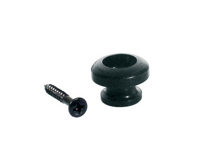2 strap buttons, zwart met vilten ring, sph-model, diameter 14 mm