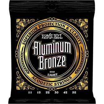 Ernie Ball Aluminium Bronze 2568, snaren voor akoestische gitaar, 012-054