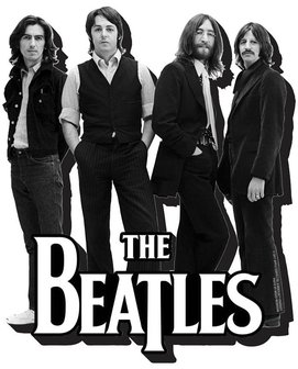 The Beatles B&amp;W - Koelkastmagneet