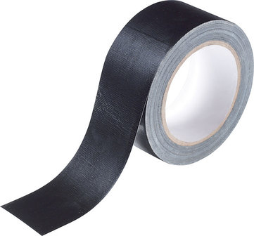 Nichiban Professional gaffa / gaffer tape, zwart, 50 mm, 50 meter
