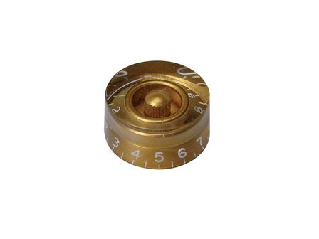 Boston Speed Knob, transparent gold, set van 4 voor inch potschaft stuks