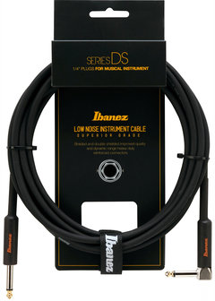 Ibanez DSC10L Cable Core Wire, 3 meter, 1 haakse + 1 rechte plug