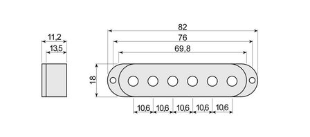 3 witte pickup covers single coil