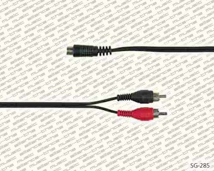 Proel audio kabel, zwart, 1,8 meter, prca10-2 x mrca10