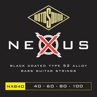 Rotosound Nexus, 040-100 zwart gecoate snarenset basgitaar