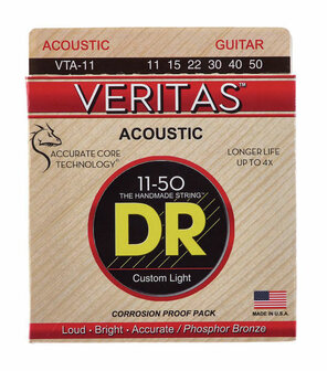 DR Veritas snarenset Acoustic Phosphor Bronze, 11 - 50