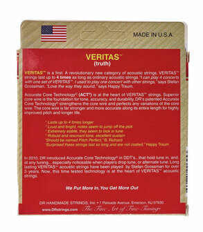 DR Veritas snarenset Acoustic Phosphor Bronze, 12-54