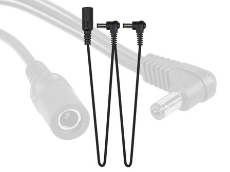 Power distribution cable, connects to psu, 2 female and 1 male connectors, netvoedingkabel, daisy chain