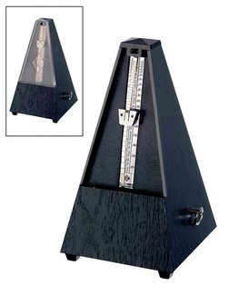 Wittner Maelzel metronoom, zwart pyramidemodel