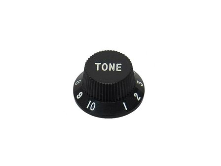 Bell knob black, bell knop zwart, tone