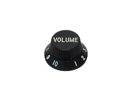 Bell knob black, bell knop zwart, volume