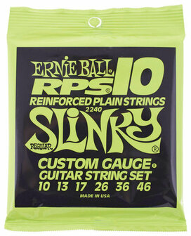 Ernie Ball 2240 Reinforced Regl. Slinky 010 - 046 snarenset 