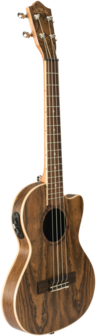 Lanikai Tenorukulele, Exotic figured Bocote met voorversterker en hoes