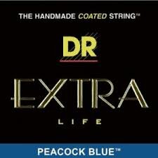 DR Peacock Blue 011 gecoate snarenset voor electrische gitaar