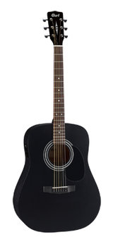 Cort Electro-akoestische dreadnought gitaar, AD810E, Black Satin