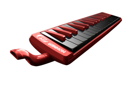 Hohner Melodica &ldquo;Fire&rdquo;, Rood, zwarte toetsen, 32 toetsen