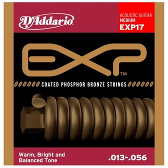 D&#039;Addario EXP17 snarenset voor akoestische western gitaar 013-056