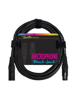 Boston Black Jack microfoonkabel 10m XLR