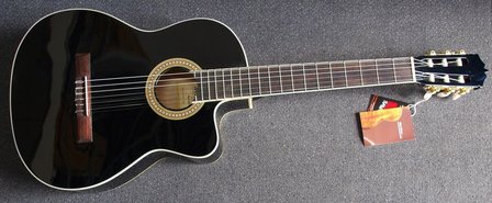 Martinez klassieke gitaar, MCG 20 CVT/W, zwart