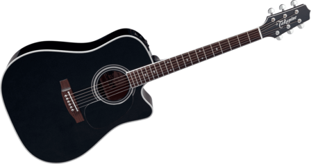 Takamine EF341SC elektro-akoestische western gitaar zwart, nu met koffer (B-stock)