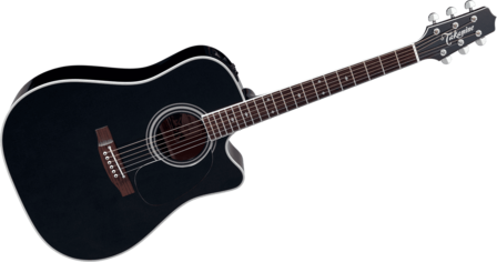Takamine EF341SC elektro-akoestische western gitaar zwart, nu met koffer