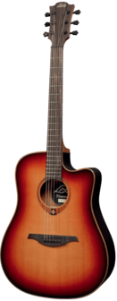 L&acirc;g T100DCE Tramontane dreadnought met element, Brown Shadow