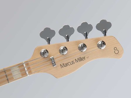 Sire Marcus Miller V7 swamp ash 4-string bass guitar tobacco sunburst, tijdelijk met gevoerde hoes