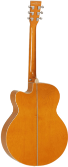 Tanglewood Super Jumbo Evolution Exotic Viscount Trans Orange nu met koffer